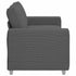 Loveseat Sofa Dark Grey 140 cm Corduroy Fabric