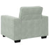 Sofa Chair Light Grey 59 cm Velvet