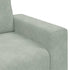 Sofa Chair Light Grey 59 cm Velvet