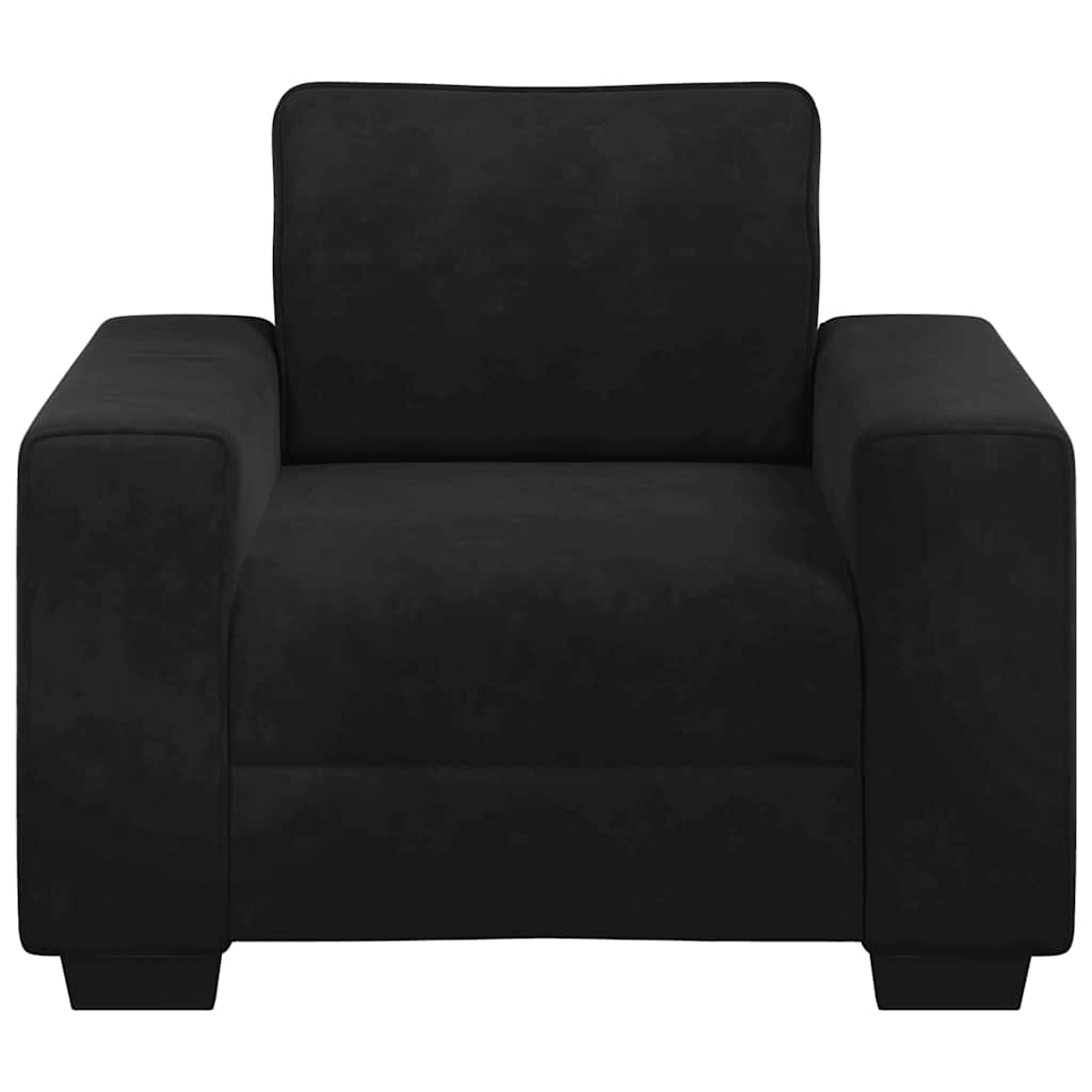 Sofa Chair Black 59 cm Velvet