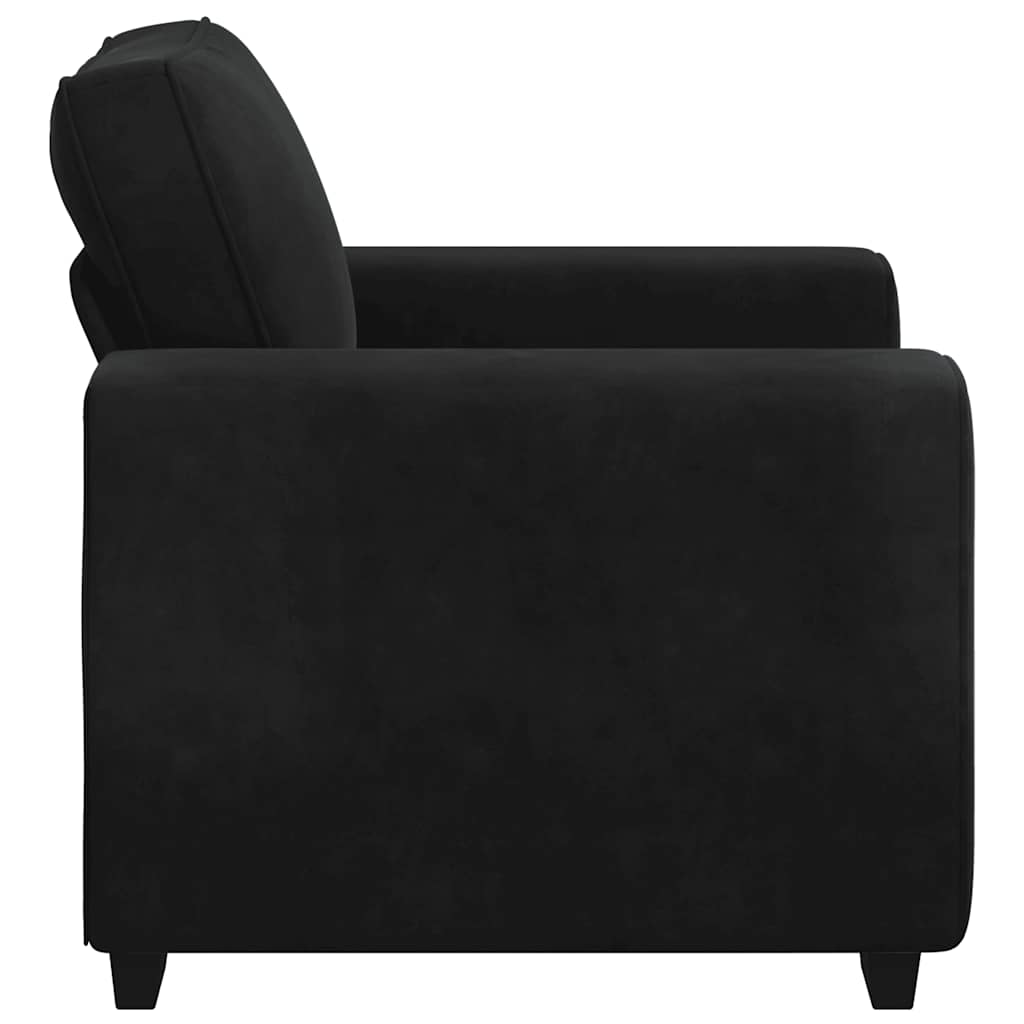 Sofa Chair Black 59 cm Velvet