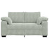 Loveseat Sofa Light Grey 120 cm Velvet