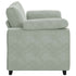 Loveseat Sofa Light Grey 120 cm Velvet