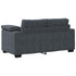 Loveseat Sofa Dark Grey 120 cm Velvet