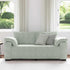 Loveseat Sofa Light Grey 140 cm Velvet