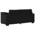 Loveseat Sofa Black 140 cm Velvet