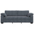 3-Seater Sofa Dark Grey 178 cm Velvet