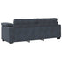 3-Seater Sofa Dark Grey 178 cm Velvet