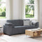 3-Seater Sofa Dark Grey 178 cm Velvet