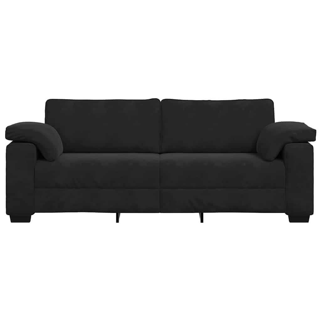 3-Seater Sofa Black 178 cm Velvet