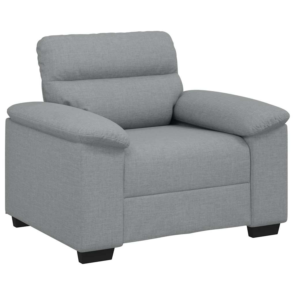 Sofa Chair Light Grey 60 cm Fabric