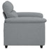 Sofa Chair Light Grey 60 cm Fabric