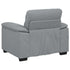 Sofa Chair Light Grey 60 cm Fabric