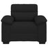 Sofa Chair Black 60 cm Fabric