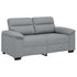 2-Seater Sofa Light Grey 120 cm Fabric