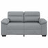 2-Seater Sofa Light Grey 120 cm Fabric