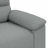 2-Seater Sofa Light Grey 120 cm Fabric