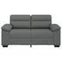 2-Seater Sofa Dark Grey 120 cm Fabric