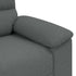 2-Seater Sofa Dark Grey 120 cm Fabric