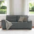 2-Seater Sofa Dark Grey 140 cm Fabric