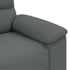 2-Seater Sofa Dark Grey 140 cm Fabric