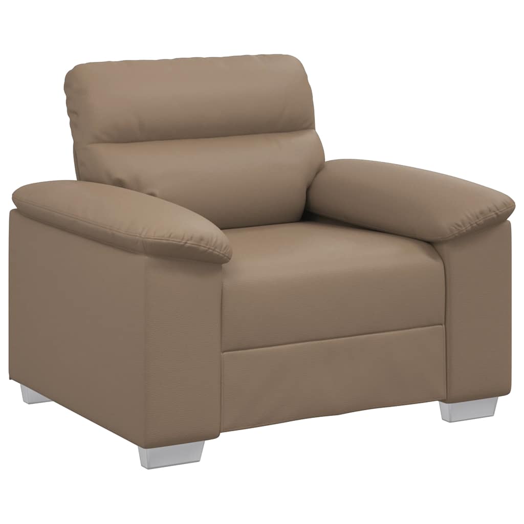 Sofa Chair Cappuccino 60 cm Faux Leather