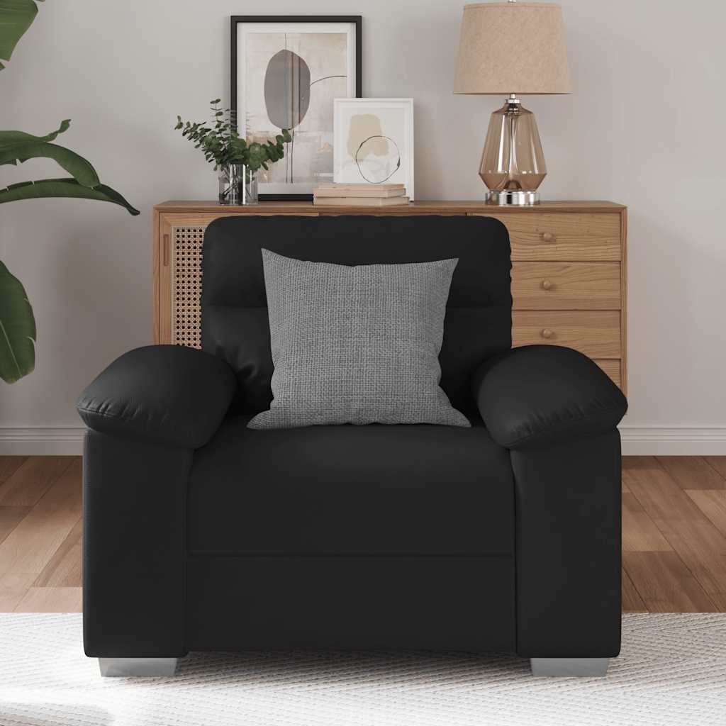 Sofa Chair Black 60 cm Faux Leather