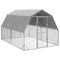 Chicken Run with Roof 2.5x4x2.25 m Galvanised Steel