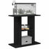 Aquarium Stand Black Oak 60x30x60 cm Engineered Wood