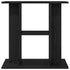 Aquarium Stand Black Oak 60x30x60 cm Engineered Wood