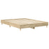 Bed Frame No Mattress Sonoma Oak 150x200 cm Engineered Wood