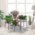 4 x Levede Metal Plant Stand Outdoor Black-1894516825329373191
