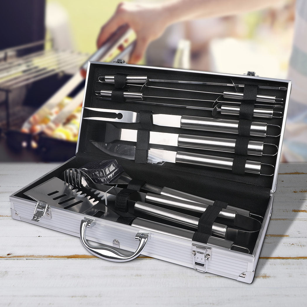Moyasu 10Pcs BBQ Tool Set Stainless-1886651053047418886