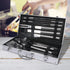 Moyasu 10Pcs BBQ Tool Set Stainless-1886651053047418886