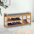 Levede Bamboo Shoe Rack Bench Entryway Seat-1910112204099817479