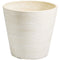 Engraved Plant Pot 17cm – Cream & White, Recycled Material, Durable Design