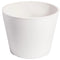 Rendered Planter Pot 25cm – White, Recycled Material, Lightweight & Durable