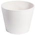 Rendered Planter Pot 25cm – White, Recycled Material, Lightweight & Durable
