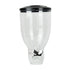 TOQUE Double Cereal Dispenser Dry Food Black-2006733302156890117