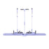 Everfit Abdominal Trainer Machine Core Glider Split Home Gym Equipment Purple