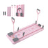 Pilates Reformer Abdominal Exercise Board Push Up Set Fitness Pink