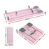 Pilates Reformer Abdominal Exercise Board Push Up Set Fitness Pink