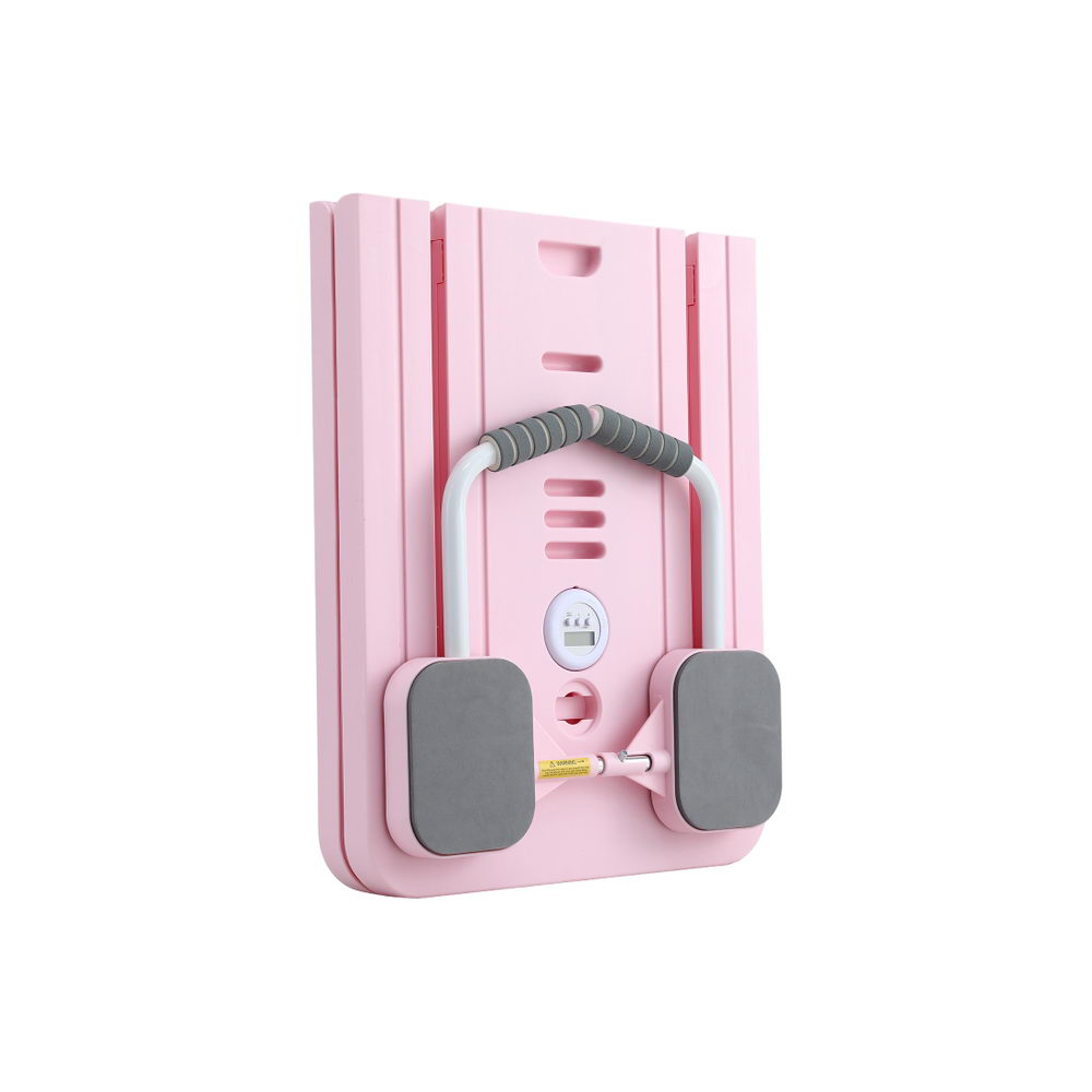 Pilates Reformer Abdominal Exercise Board Push Up Set Fitness Pink