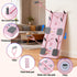 Pilates Reformer Abdominal Exercise Board Push Up Set Fitness Pink