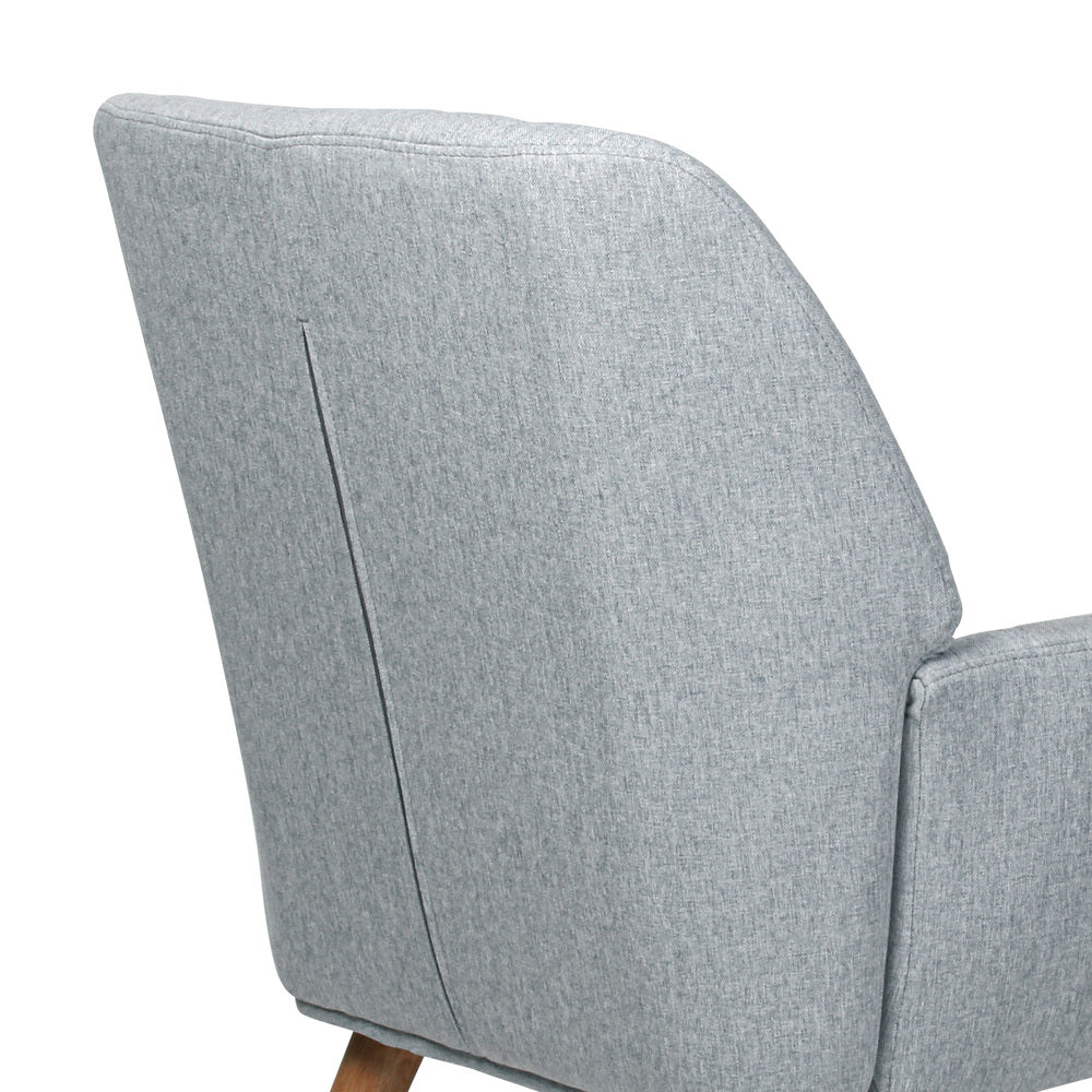 Armchair Lounge Sofa Chair Fabric Accent Chairs Armchairs Couches Grey