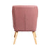 Armchair Lounge Sofa Chair Fabric Couches Pink