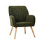 Armchair Lounge Sofa Chair Sherpa Accent Couch Green