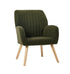 Armchair Lounge Sofa Chair Sherpa Accent Couch Green