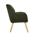 Armchair Lounge Sofa Chair Sherpa Accent Couch Green