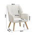 Armchair Lounge Sofa Chair Sherpa Couches White